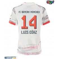 Ženski Nogometni dresi Bayern Munich Luis Diaz #14 Gostujoči 2025-26 Kratek Rokav